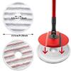MDYNI 4 Pieces Mop Head for Vileda Spin and Clean Mop Spin Mop Head Replacement Microfiber Mop Pads Mop Refill for Cleaning Floors view 4