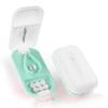 ACWOO Small Pill Tablet Cutter, Portable Pill Splitter for Small and Large Pills Cut in Half Quarter, Cutting & Storage 2 in 1 Tablet Pill Dispenser per Elderly, Child, Dog, Cat, Pet, Travel (White) view 1