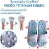 Far Infrared Ionictitan Heightening Shape Massage Slippers, Acupressure Foot Massage Slippers, Reflexology Foot Massager Tools, Reflexology Acupressure Sandals for Men Women (Color : Pink, Size : 40 view 3