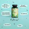 Vegavero Organic Ashwagandha KSM 66 | 600 mg Root Extract Daily | 180 Capsules | 5% Withanolides | Lab-Tested | NO Additives | Vegan view 2