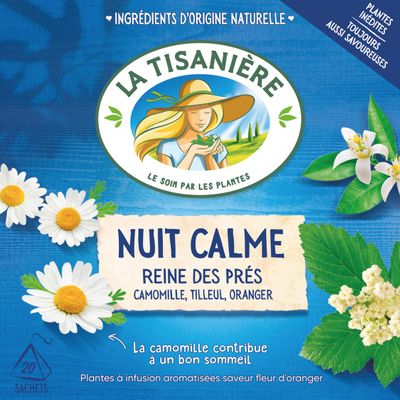La Tisaniere Nuit Calme Tea - 20 Counts (French Tisane(Tranquil Night))