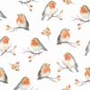 20 Napkins Christmas Many Little Robins as Table Decoration Paper Napkins with Motif Also for Decoupage and Decoupage 33 x 33 cm view 1