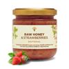 Earthbreath Raw Honey with Strawberries 250g - 100% Raw & Natural - Fresh Strawberries  No Artificial Additives view 1