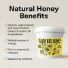 Black Bee Honey - Pure British Summer Honey, Runny with a Rich Heady Floral Flavour, Unprocessed, Single Source from Hive to Jar, Never Blended - Delicious on Toast, Soothing in Drinks, 1Kg Tub view 3