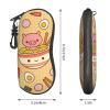 OPSREY Delicious Sweet Ramen printed Glasses Case Portable Zip Storage Case Neutral Sunglasses Soft Case view 4