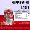 Creatine Monohydrate Gummies 4000mg for Men & Women - 60 Chewable Creatine Gummies Strawberry Flavoured Creatine | Pre Workout Gym Supplement| Keto | Vegan | (1 Months Supply) (2) view 2