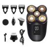 Electric Razor for Men's, Multifunctional Electric Shaver Grooming Kit for Men 5 in 1 Waterproof Electric Razor Bald Head Shaver 4D Floating Hair Clipper view 1