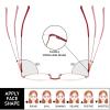 KoKoBin 2 Pack Reading Glasses Unisex Half Moon Half Frame Metal Spring Hinge Slim Reader (Purple Red, 2.5, Dioptres) view 4