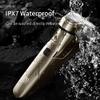 Electric Razor for Men's, Electric Shaver Shaving Machine 3D Floating Triple Blade Razor Men IPX7 Waterproof Rechargeable Washable Beard Trimmer (Color : Steel 3s 2 head) view 4