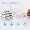 Lawenp Custom Contact Lens Case, Eyeglass Holder Cases Kit with Removel Tool Tweezers Mirror Portable Contacts Container Storage Box for Travel view 4