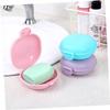 Cabilock 5pcs Leakproof Soap Boxes Container for Travel Bathroom Camping Leakproof Soap Holder Lid Bar Soap Storage Box view 2