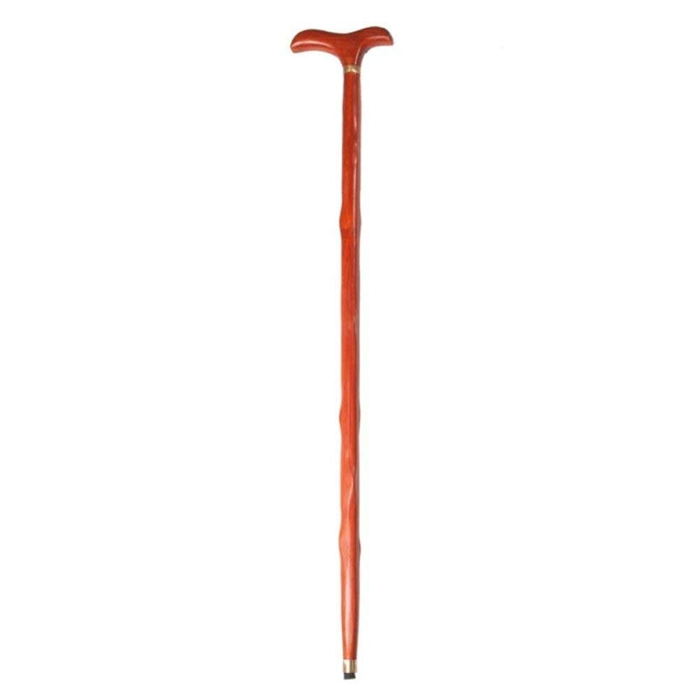 NATWEE Wooden Cane Faucet Crutches Redwood Wenge Seniors Non-Slip Stick Walking Sticks Wooden Walker,WengeC It's so kind of you