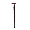 NATWEE Canes Crutch Aluminum Alloy Anti-Skid Stick Hiking Poletele scopic Sticks One-Legged Walking Stick with Red Rosewood T-Handle,Burgundy It's so kind of you view 1