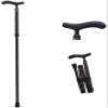 Adjustable Carbon Fiber Crutch Solid Wood Folding Cane Walking Stick for Senior Men Gentleman Mountaineering Cane Gift Box Parent's Gift It's so kind of you view 1