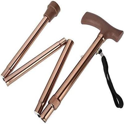 NATWEE Adjustable Cane Walking Stick, Portable Blind Walking Stick, Bronze Safety Hiking Mountaining for Blind Elderly Parent's Gift It's so kind of you