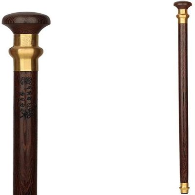 NATWEE Wooden Cane Crutches Round Head Handle Decorative Cane Wooden Walking Stick 86cm Ideal for Men or Women with Active Outdoor Lifesty It's so kind of you