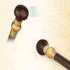 NATWEE Wooden Cane Crutches Round Head Handle Decorative Cane Wooden Walking Stick 86cm Ideal for Men or Women with Active Outdoor Lifesty It's so kind of you view 2