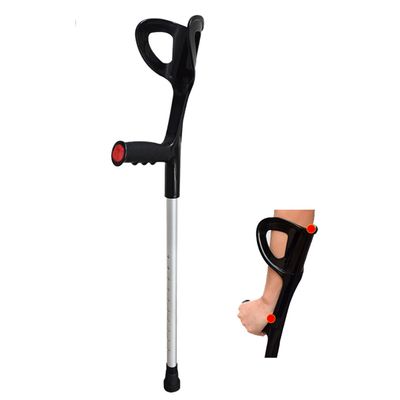 10 Levels of Height Adjustable Forearm Crutches,Crutches for Walking with Arm Support,Crutches for Adults with Rubber Handles,Comfortable Grip and Wear-Resistant,Medical Mobility Accessories It's so