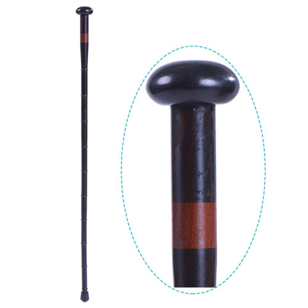 NATWEE Wooden Cane Round Head Solid Wood Old People Non-Slip Crutches Walking Sticks Walking Sticks Walker Gifts,Wenge It's so kind of you