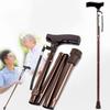 NATWEE Height Adjustable 80-88cm Walking Cane Men Women Folding Walking Cane Heavy Duty Non-Slip Rubber Feet Lightweight Aluminum Ergonomic Handles Bronze It's so kind of you view 1
