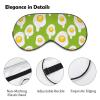 Scrambled Fried Eggs Pattern Sleep Eye Mask for Men Women Teens Kids, Night Sleep Eye Shade Cover & Blindfold, Block Out Light, Soft Comfort for Travel Yoga Nap view 3