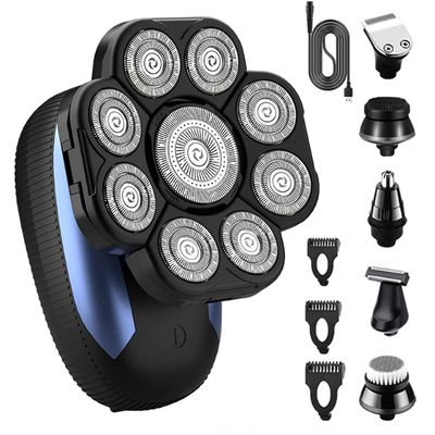 Electric Razor for Men's, 9D Shaver for Bald Men Rechargeable Rotary Shaver Cordless Beauty Shaver Kit for Wet and Dry Head Shaving Trimmer