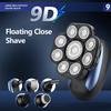 Electric Razor for Men's, 9D Shaver for Bald Men Rechargeable Rotary Shaver Cordless Beauty Shaver Kit for Wet and Dry Head Shaving Trimmer view 2