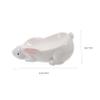 Anneome Cute Ceramic Soap Dish Tray Decorative Soap Holder for Bathroom Countertop Drainage Design Unique and Attractive view 3