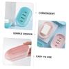 WOONEKY 2pcs Bar Soap Holder Soap Serving Tray Kitchen Sink Pp Material Modern Design view 2