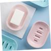 WOONEKY 2pcs Bar Soap Holder Soap Serving Tray Kitchen Sink Pp Material Modern Design view 3