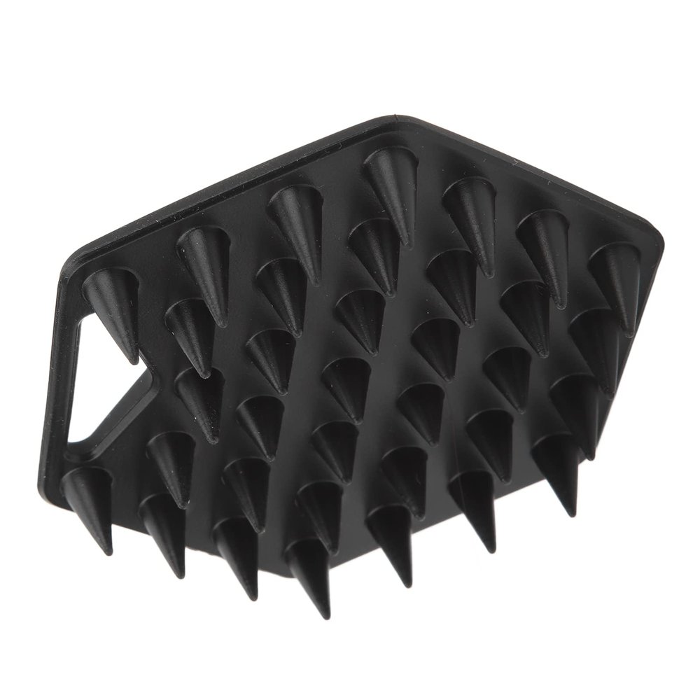 Beard Exfoliating Brush, Beard Scrubber Brush Improves Circulation Sucker for Salon Use (Black)