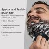 Beard Exfoliating Brush, Beard Scrubber Brush Improves Circulation Sucker for Salon Use (Black) view 4