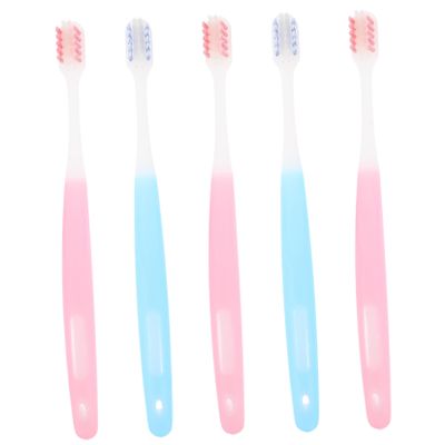 LALAFINA 5pcs Wear-Resistant Orthodontic Toothbrushes Household Tooth Brush for Cleaning Convenient Travel Accessory for Hygiene