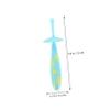 LALAFINA U-Shaped Toothbrush Head for Boys and Girls Boy Girl Non-Slip Tooth Brush Soft Bristles for Teeth Cleaning SkyBlue view 4