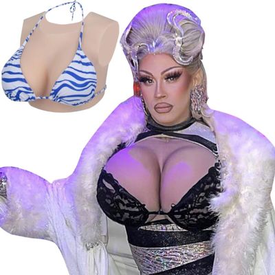 ALZRGORA Fake boobs Breastplate Silicone breasts forms C-G CUP for Crossdresser Cosplay Drag Queen