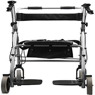 NATWEE Walker, Folding 4-Wheel Rollator Walker With Seat And Storage Basket Aluminum Walking Frame Lockable Brake Limited Mobile Aid Standard Walkers It's so kind of you