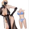 ALZRGORA Silicone Knee-Length Bodysuit C-G Cup for Transgender Cosplay Drag Queen Crossdressers, cream, G view 1