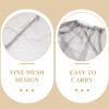 BESPORTBLE 5pcs Outdoor Bug Nets for Mosquito Portable Neck Covering for Fishing Camping Hiking Mesh Hat Nets for Lightweight Breathable Design Grey view 3
