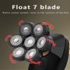 Electric Razor for Men's, Shaver For Men 7D Independently 7 Cutter Floating Head Waterproof Electric Razor LCD Multifunction USB Charge Trimmer For Men view 2