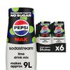 Sodastream Pepsi MAX Lime Fizzy Water Flavouring Syrup, Sugar Free Soda Syrup, Zero Sugar Pepsi Flavour, 6 x 440ml Multipack, Home Soda, Flavoured Sparkling Water, Drink Mix, Makes Approx 54L view 1