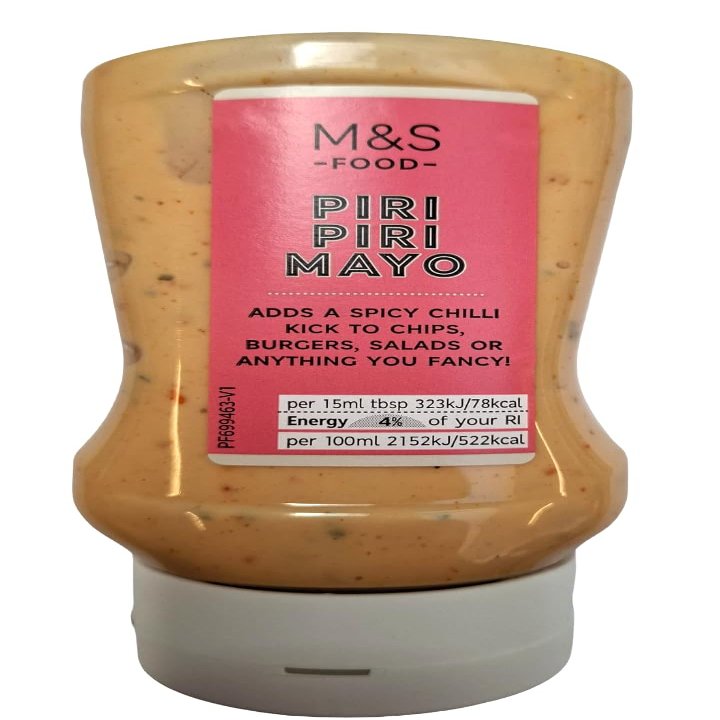 M&S Piri Piri Mayo 280ml in a Premier life store box