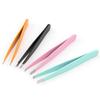 Desikixudy 8 Eyebrow Tweezers, Oblique Tip and Pointed Eyebrow Tweezers Set, Daily Beauty Tool, with Leather Case view 4