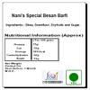 Ghasitaram Gifts Jaiccha Rakhi Gifts for Brothers - Ghasitaram Hamper Box with Sweets with besan barfi with 2 Rakhis view 3