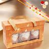 Ghasitaram Gifts Jaiccha Rakhi Gifts for Brothers - 3 jars Orange Box with assorted nuts with 2 Rakhis view 1