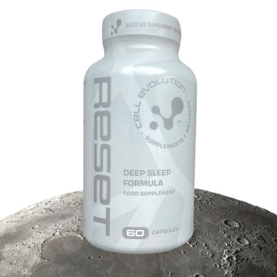 Cell Evolution Reset, Sleep Aid Supplement, Magnesium Bisglycinate, Inositol, Pantothenic Acid, Zinc and Vitamin B6, Sleep Supplements for Adults, Deep Sleep, Sleeping Tablets, 60 Capsules