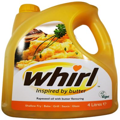 Whirl Butter Substitute 4ltr (Pack of 5)