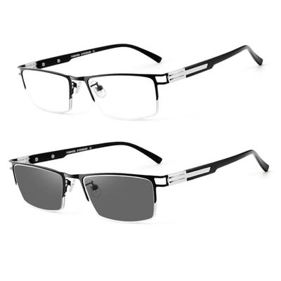 WInara Outdoor Presbyopia Sunglasses Men's Photochromic Progressive Multifocal Reading Glasses HD Resin Lens UV400 +1.50 (Color : Black, Size : +3.00)
