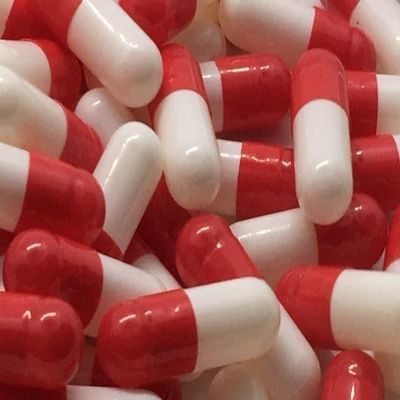 100 Size 1 Red/White Empty Gelatin Capsules Gelatine Hard Pill Cases Self Fill