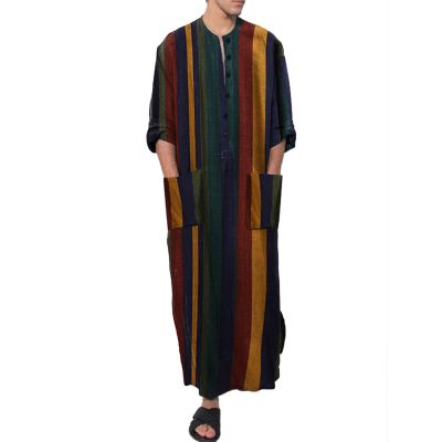 Arabic Clothing Loose Men's Muslim Dresses Islamic Clothing Men, Long Sleeve Kaftan Muslim Dresses Men's Islamic Clothing Long Muslim Dresses, S green, M