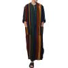 Arabic Clothing Loose Men's Muslim Dresses Islamic Clothing Men, Long Sleeve Kaftan Muslim Dresses Men's Islamic Clothing Long Muslim Dresses, S green, M view 2